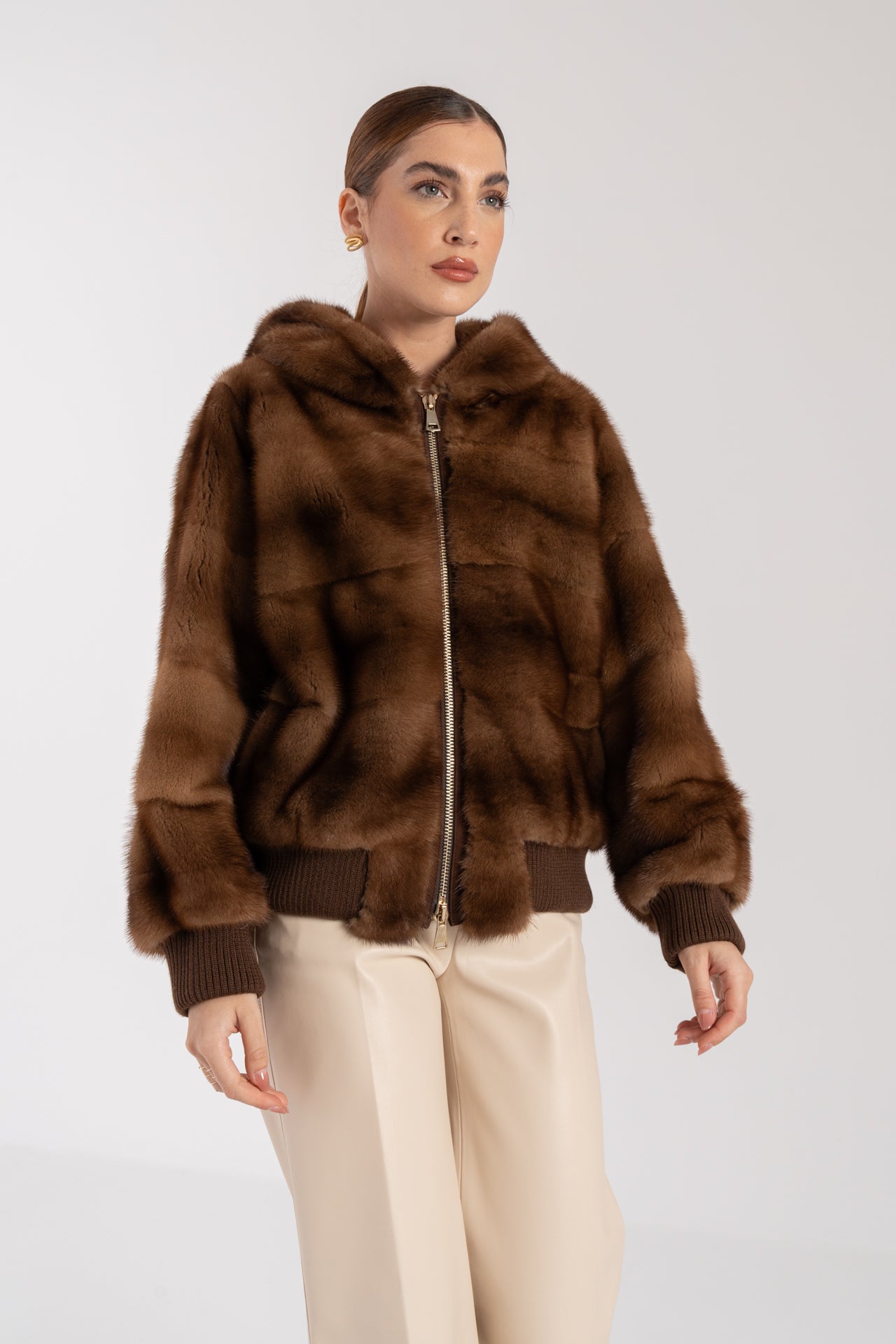 Bomber in visone