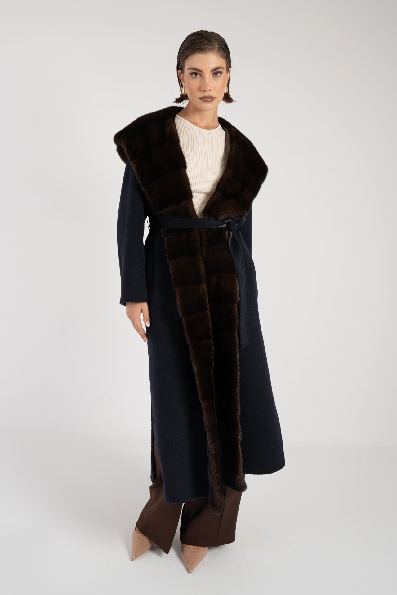 Cappotto con visone