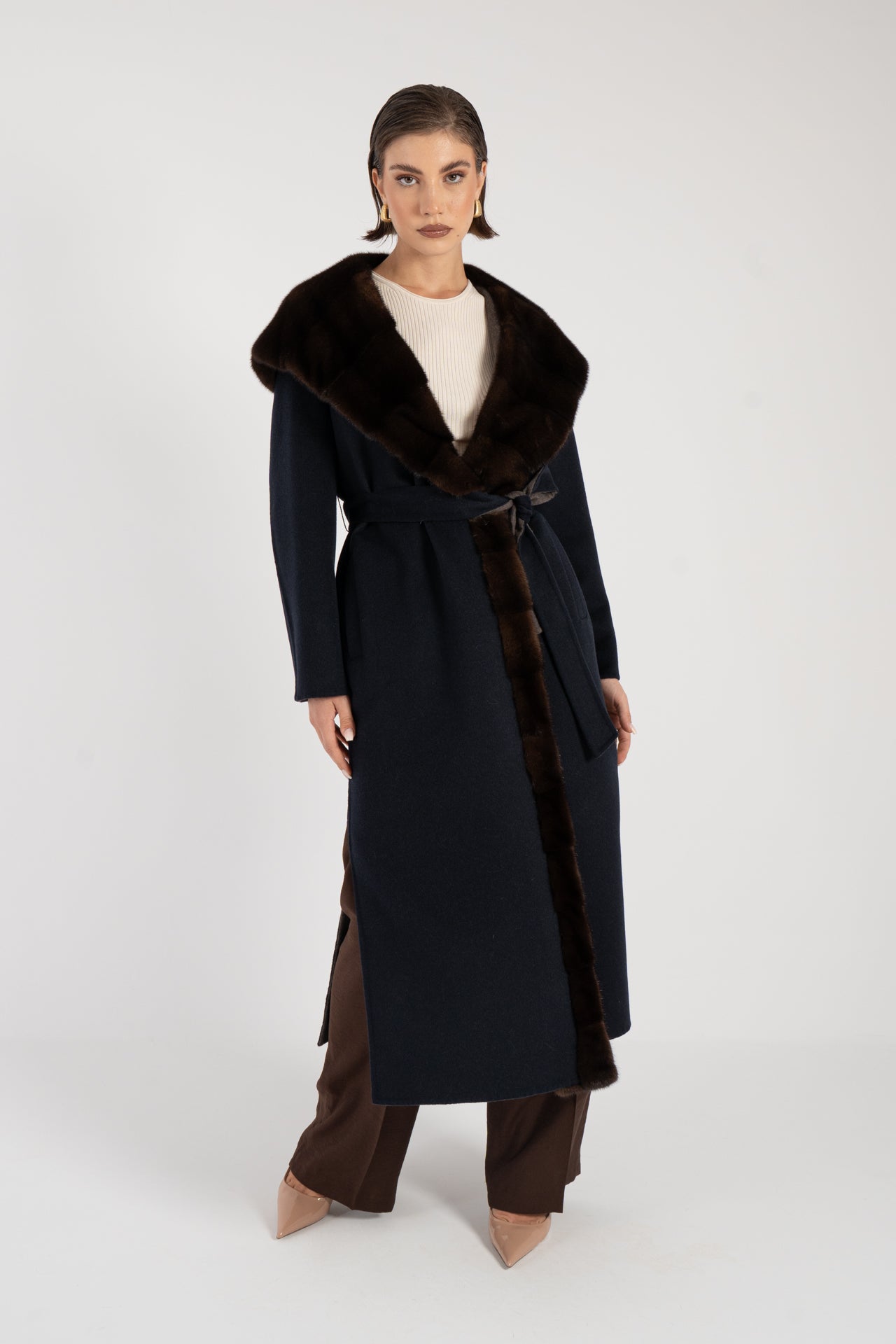 Cappotto con visone