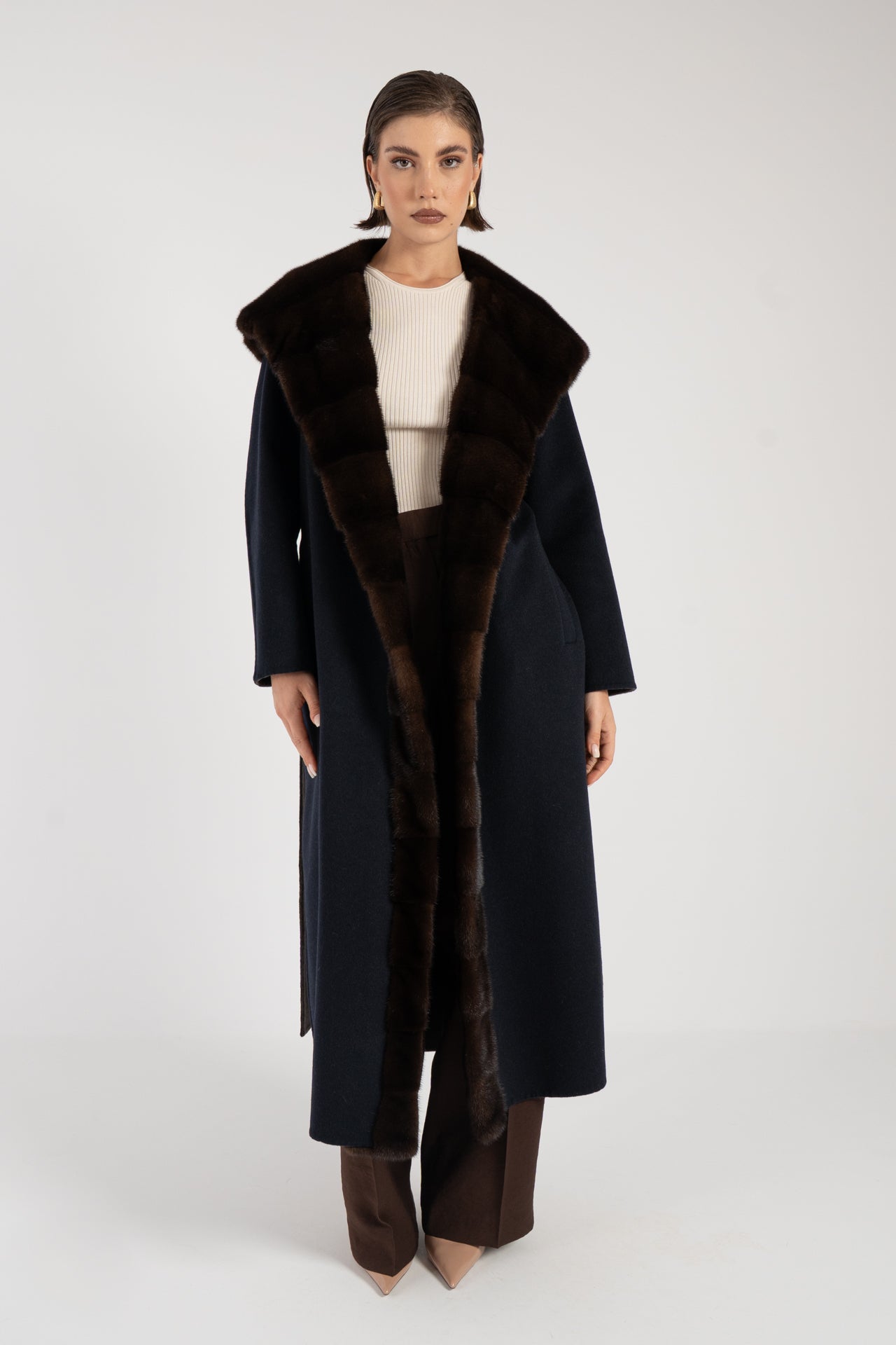 Cappotto con visone