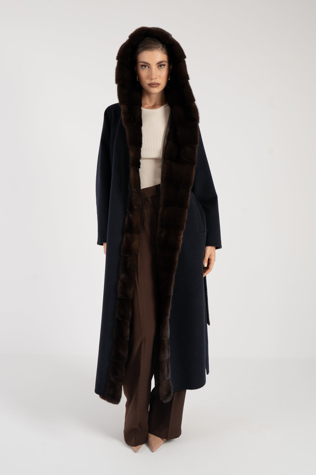 Cappotto con visone