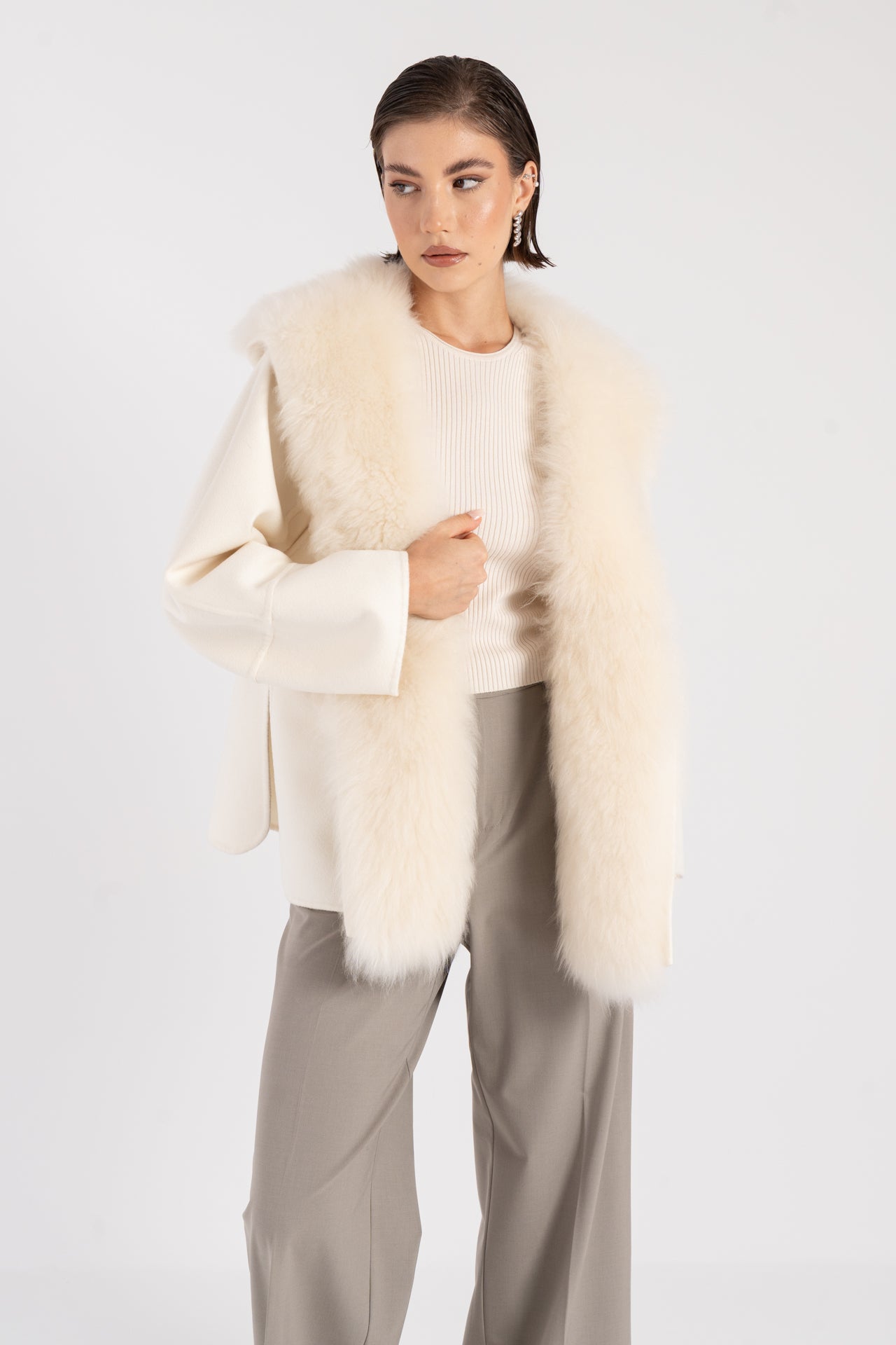 Giacca con capra cashmere