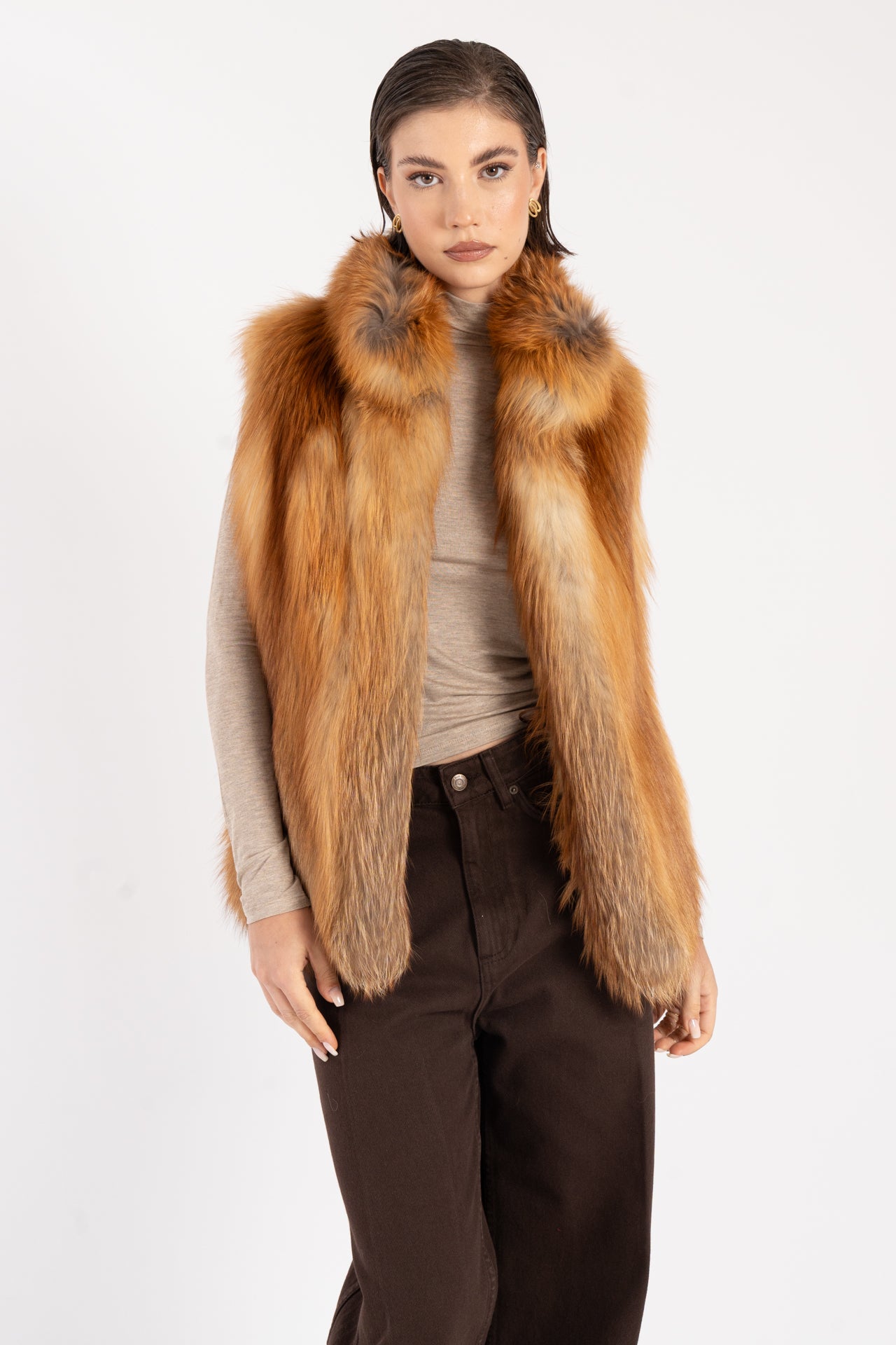 Gilet in volpe