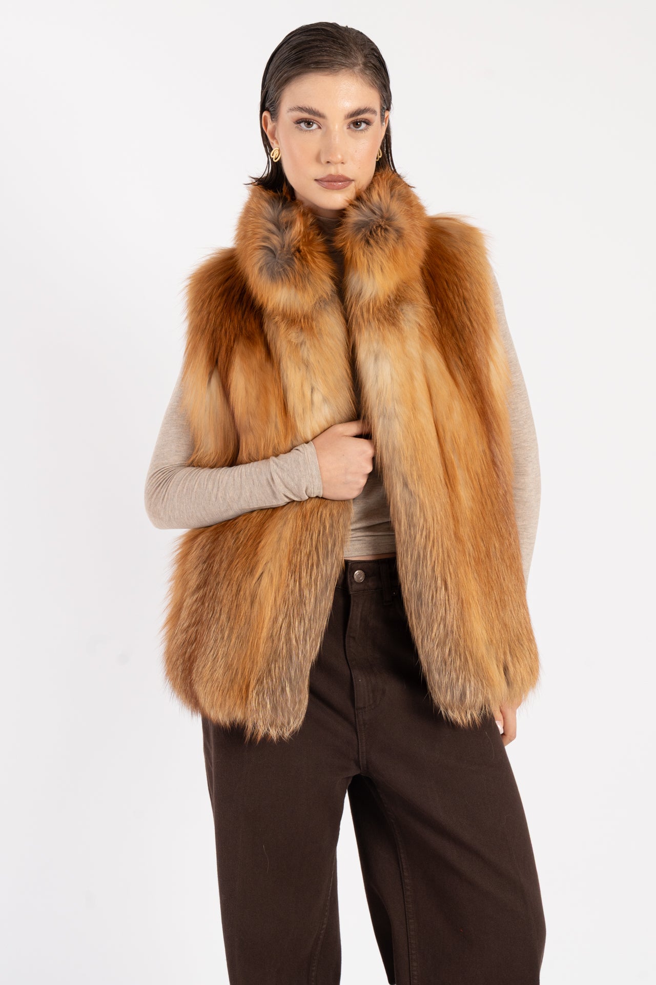 Gilet in volpe