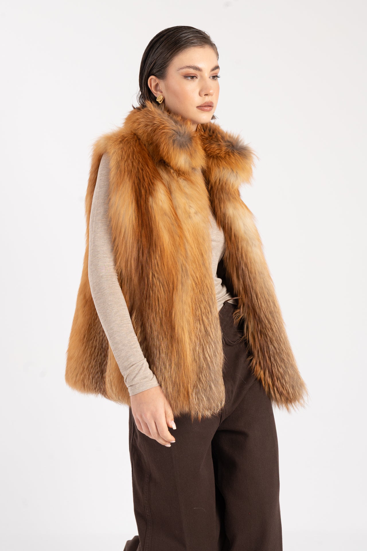Gilet in volpe