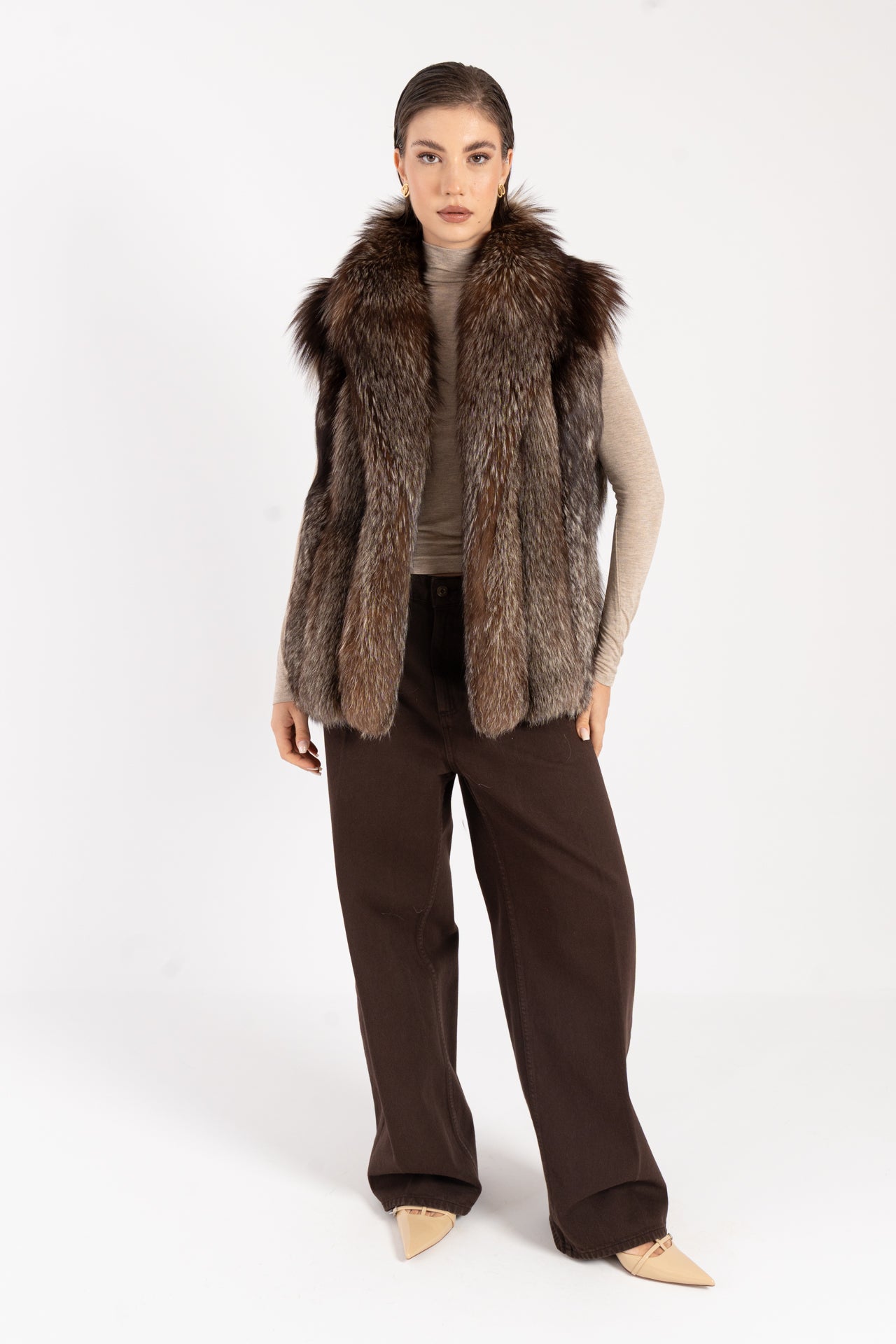 Gilet in volpe