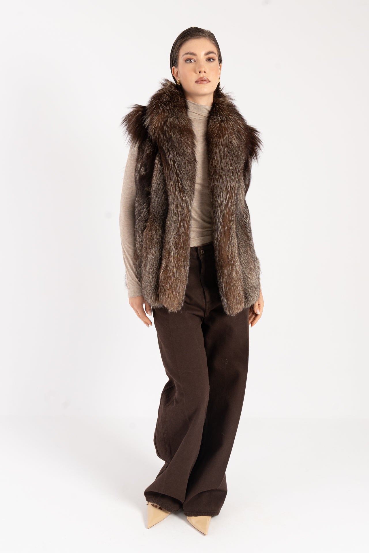 Gilet in volpe