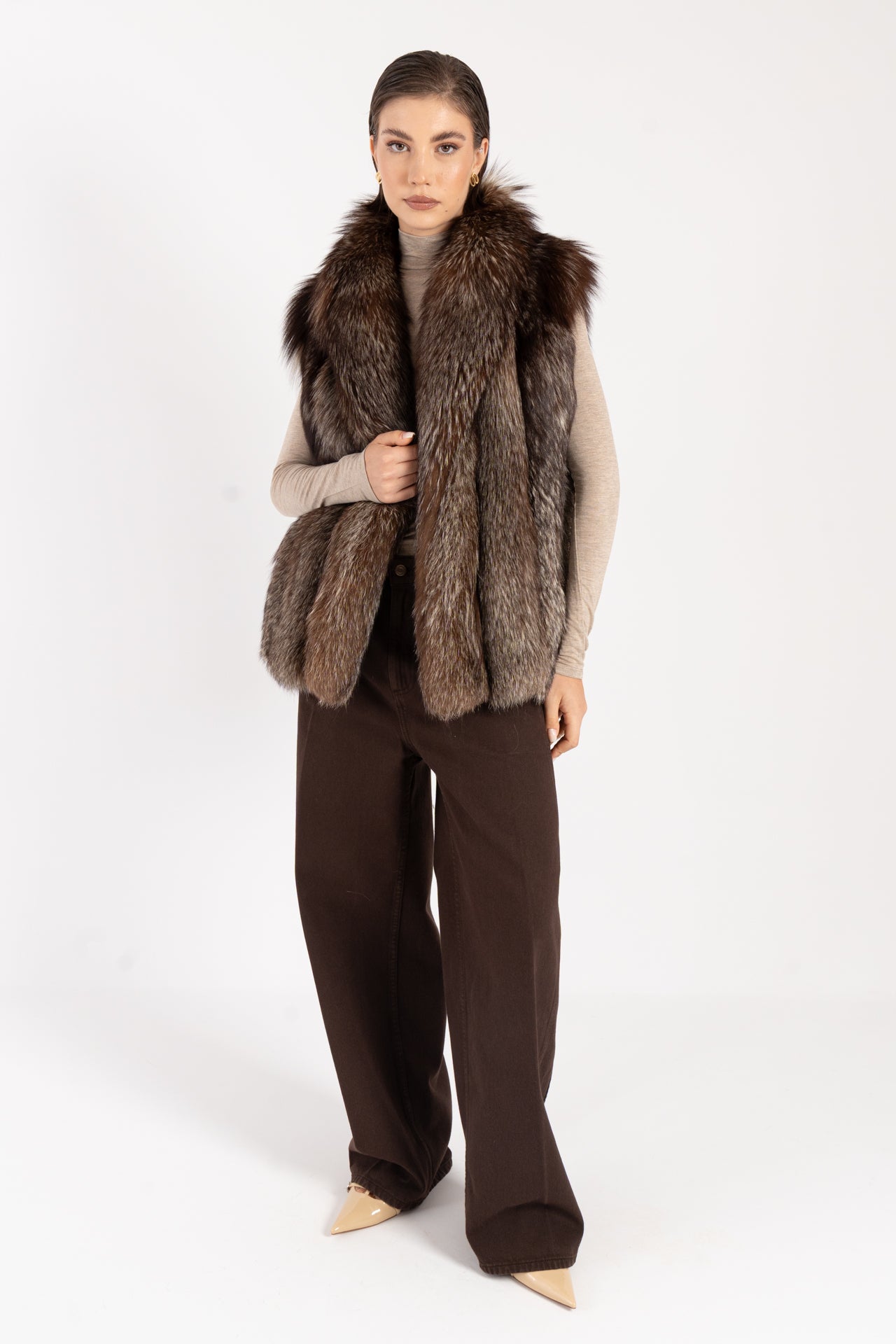 Gilet in volpe