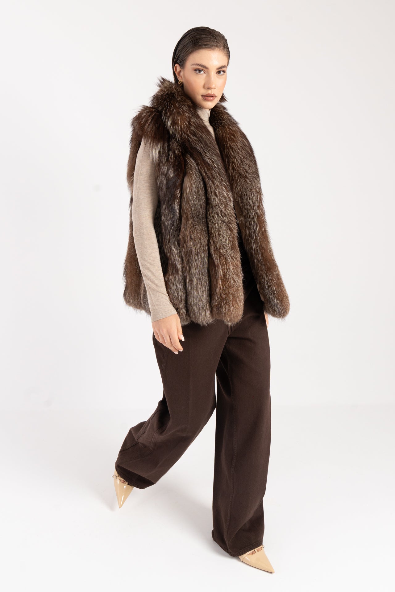 Gilet in volpe
