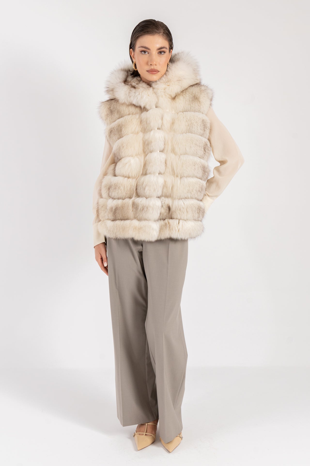 Gilet in volpe