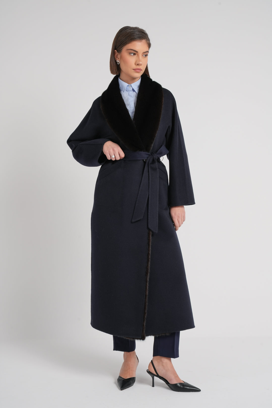 Cappotto con visone