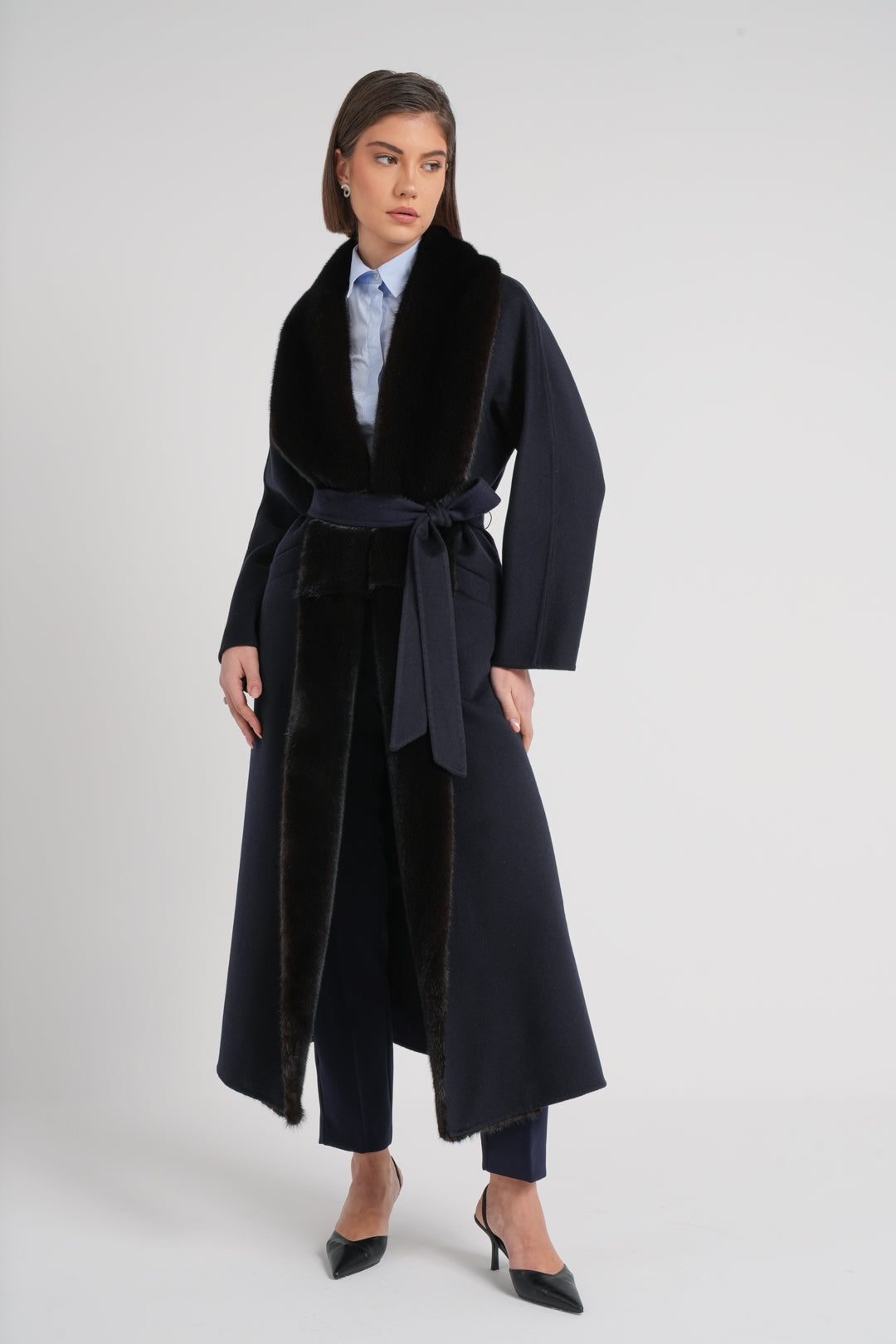 Cappotto con visone