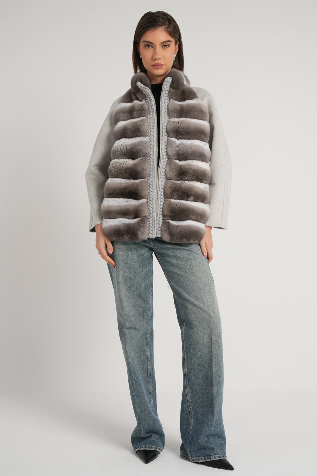 Giaccone con cincilla