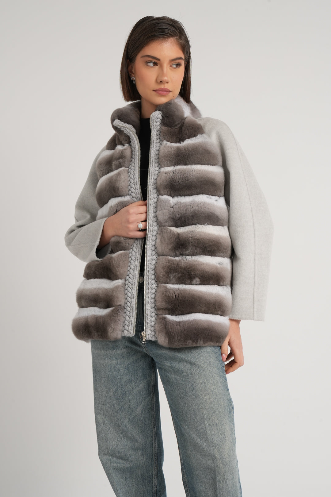 Giaccone con cincilla