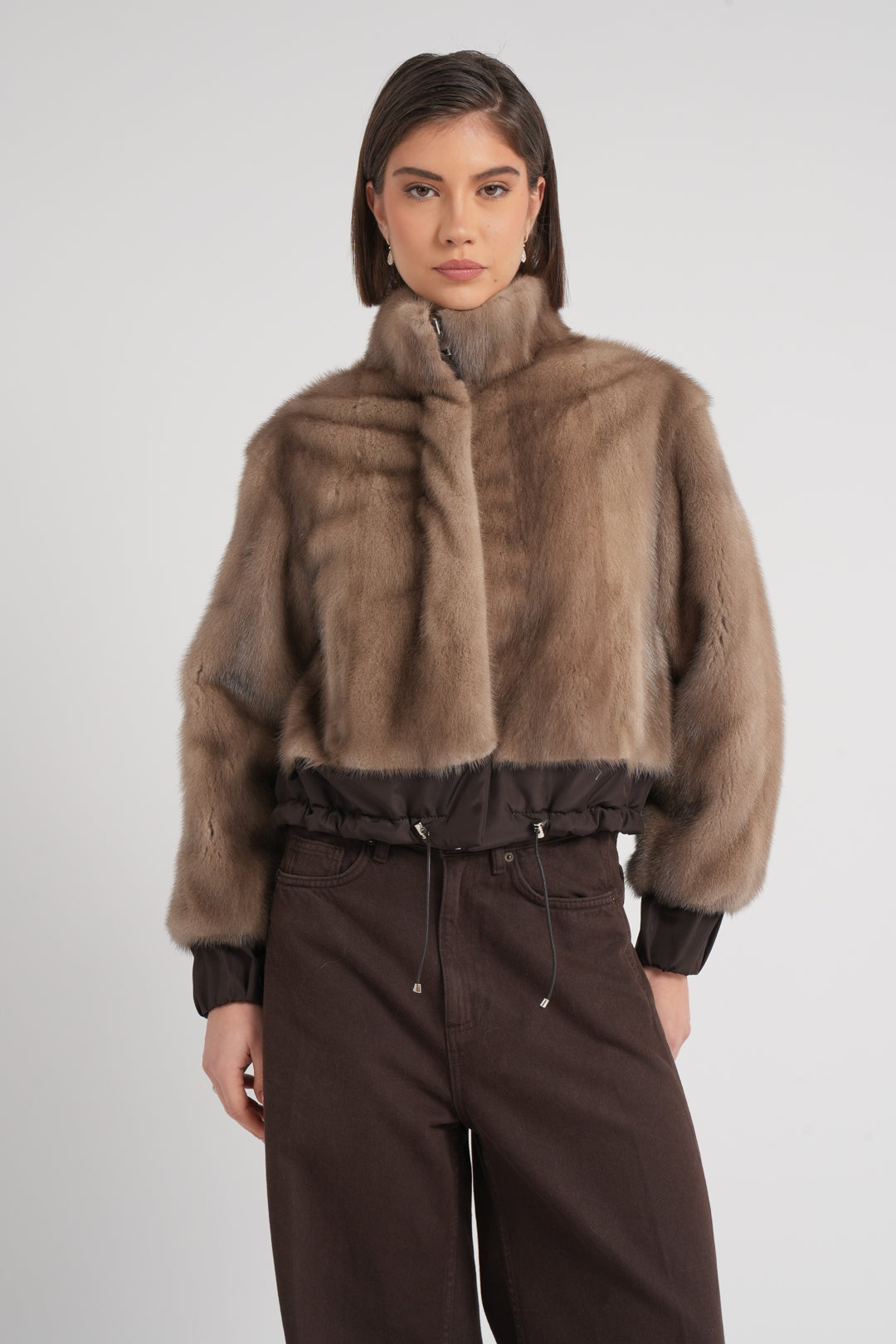 Giacca in visone reversibile