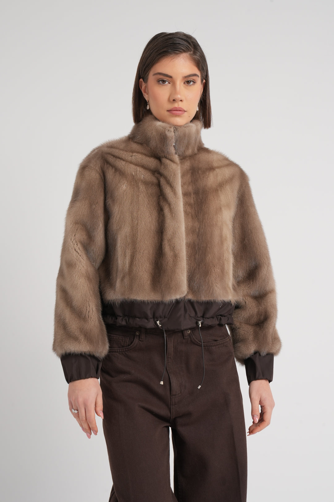 Giacca in visone reversibile